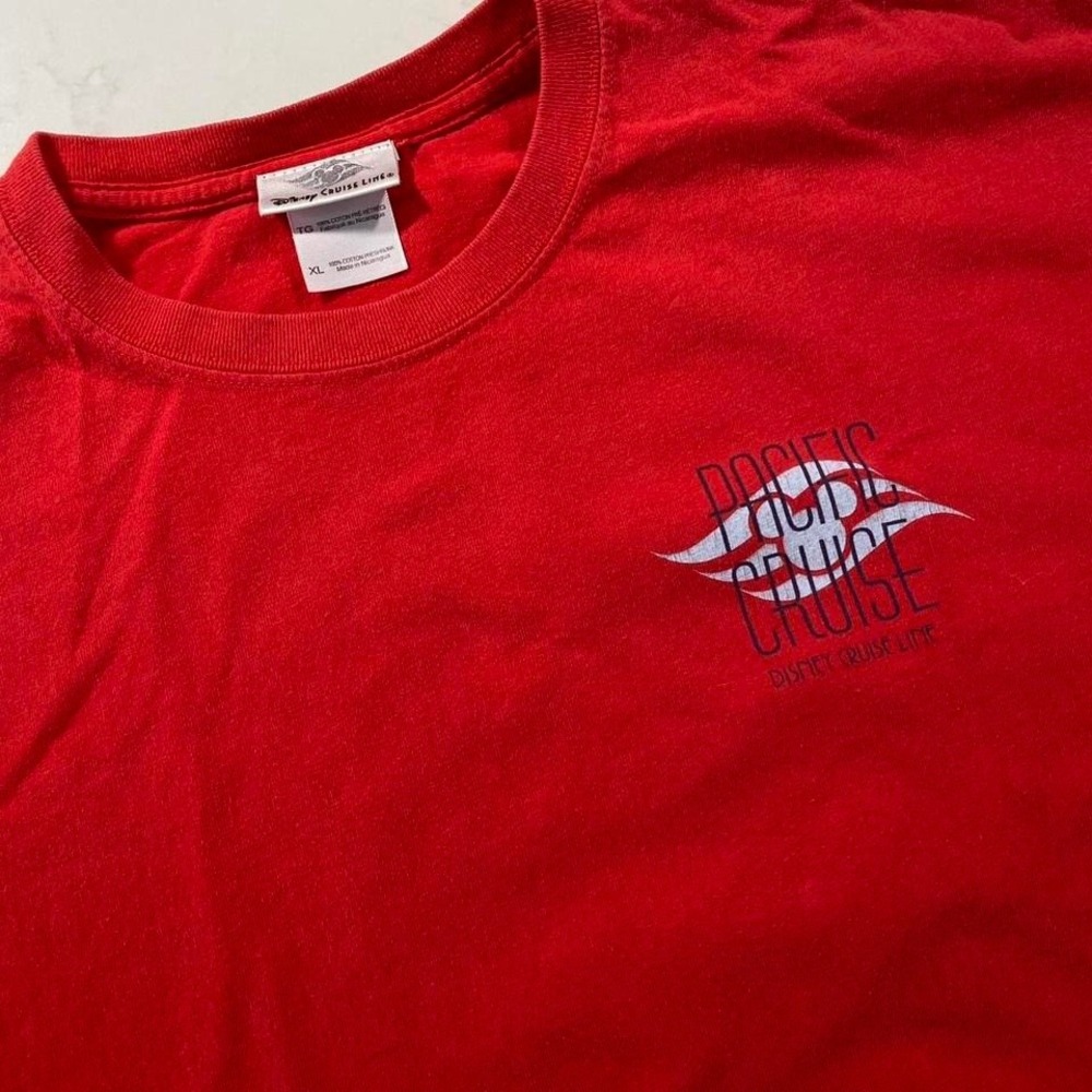 Disney Cruise‎ Line Pacific Cruise 2011 Red T-Shirt XL – Limited Event Souvenir